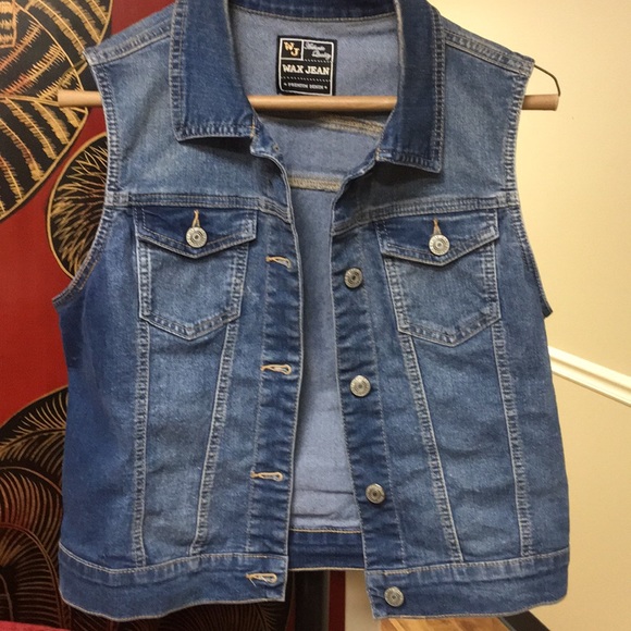 Coats | Wax Jeans Cute Jean Vest | Poshmark